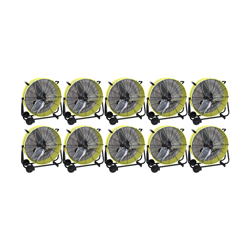 24" Direct Drive Tilting Industrial Drum Fan, Safety Yellow (Pallet of 10)