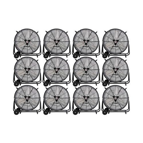 24" Direct Drive Industrial Tilting Drum Fan (Pallet of 12)