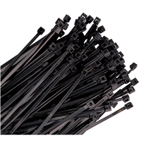 Wire Tie 4" Black 100/Pk 18lb Tensile