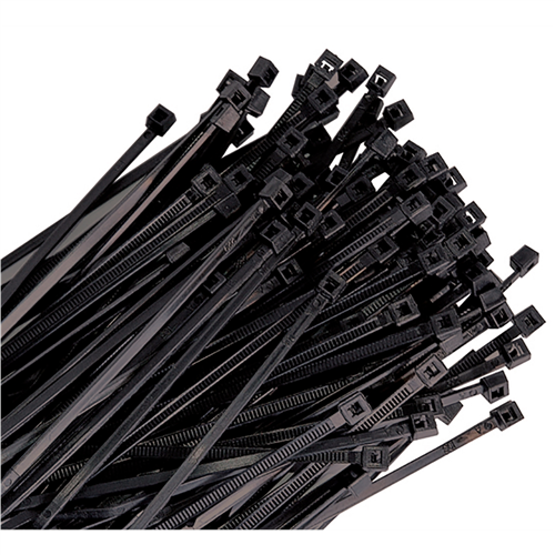 Wire Tie 4" Black 100/Pk 18lb Tensile