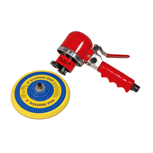 6" Pad x 8-1/4" Long Horizontal Air Sander with 10,000 RPM and 4CFM