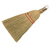 Corn Whisk Broom, 10 in. with Metal Top and Hang Hook