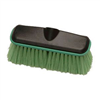 Wash Brush Head Only, 10" Wide Plastic Block with Threaded Hole, Soft Flagged Polyester Bristles