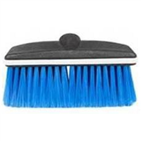 Soft Blue Bristle 8 in. Wash Brush, Plastic Block Head w/ Threaded Hole