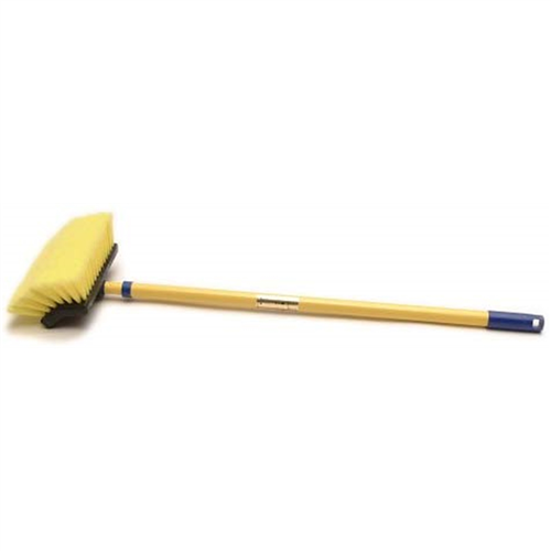 Wash Brush, Bi-Level 8" Head, Soft Yellow Bristles, with 33" to 60" Telescoping Handle