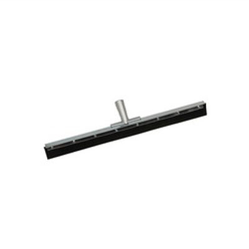 Floor Squeegee, 24" Straight Blade, Plated Steel Upper Body with Aluminum Handle Socket, Head Only