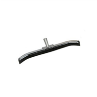 LAITNER BRUSH CO 569 Floor Squeegee, 24" Curved Blade, Plated Steel Upper Body with Aluminum Handle Socket, Head Only