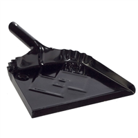 Black Metal Dust Pan, 9" Wide