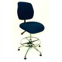 Esd Chair - Medium Height - Deluxe Blue
