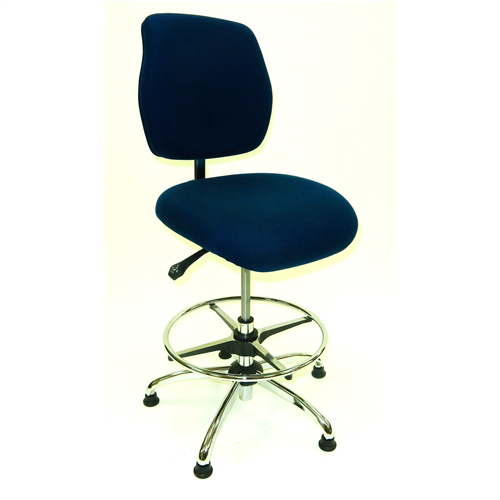 Esd Chair - Medium Height - Deluxe Blue