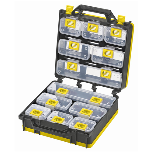 Storage Case 2- Sided 12 Bins w/ Carry Strap