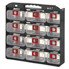 Storage Case 1- Sided 12 Bins w/ Carry Strap