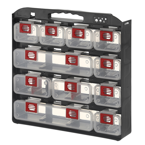 Storage Case 1- Sided 11 Bins w/ Carry Strap