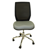 Dental Lab Chair w/ Plastic Back Light Grey Seat