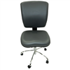 Dental Lab Chair w/ Vinyl Back Dark Grey Seat