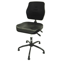 Workbench Chair, Polyurethane, Deluxe, Low - Lds Industries