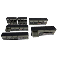 LDS Industries 1010550 Flip Out Bins - Combo Pack
