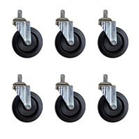 Lds Industries 1010865 3? Push-In Type Casters Set Of 6