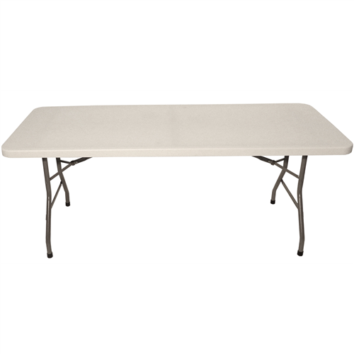 ShopSolâ„¢ White Folding Table 72" (L) x 30" (W) x 30" (H)