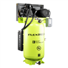 Flexzilla Air Compressor with Silencer, Stationary, Splash Lubricated, 10 HP, 80 Gallon, 230 Volt, 1-Phase, 2-Stage, Vertical