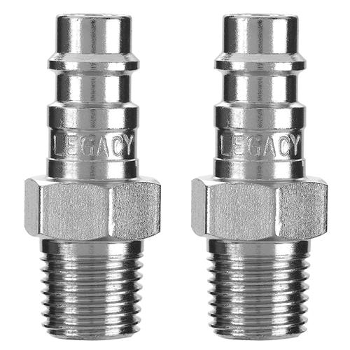 2 Pack Flexzilla High Flow Plugs, 1/4 Body, 1/4 MNPT