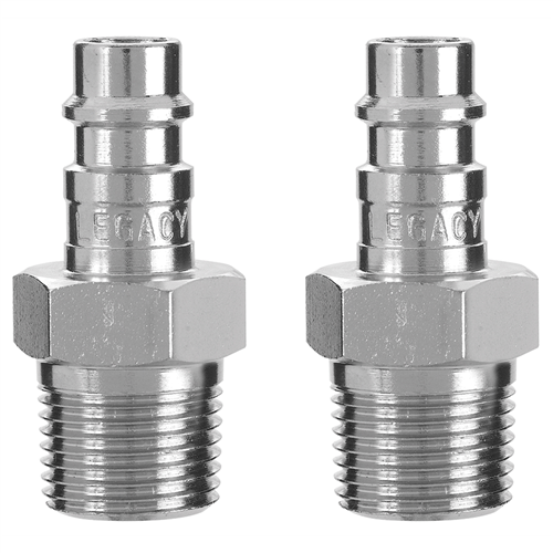 2 Pack Flexzilla High Flow Plugs, 1/4 Body, 3/8 MNPT