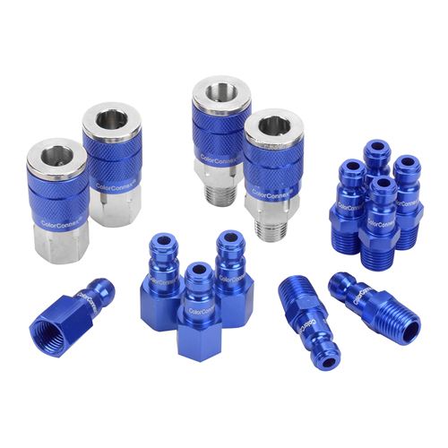 C 14pc 1/4" Blue Coupler & Plu