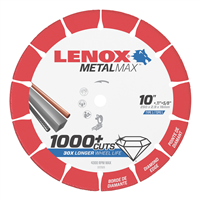 IRWIN 1972926 LENOX Metal Max Stationary/Small Chop Saw Diamond Cutoff Wheel 10 in. x 5/8 in.