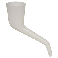 Lisle 17232 10" Tall Translucent Right Angle Funnel