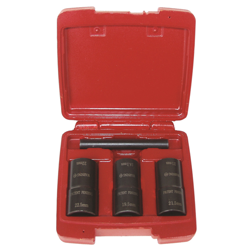 3-Piece Chrome Cap Buster Kit