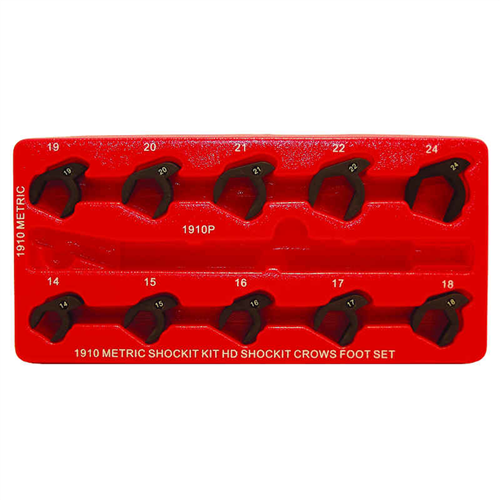 Lock Technology Lt1910 Metric Shockit Crows Foot Set