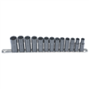 13 Piece 3/8" Drive Deep Well Twist Socket Damaged Fastener Removal System