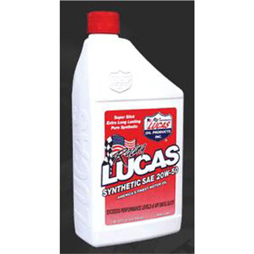 Motor Oil, Synthetic High Performance Motor Oil, Synthetic 20W50, Case of 6, Quart Size Bottles