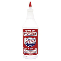 Synthetic 75/140 Transmission Lubrication, Case of 12, Quart Size Bottles