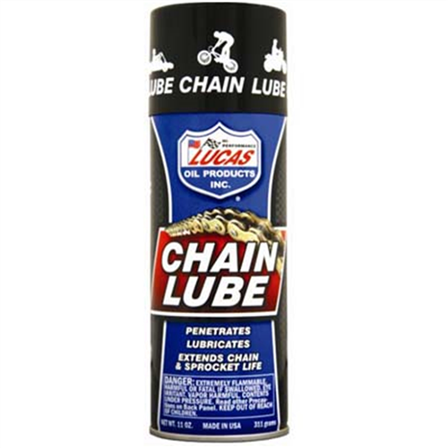 Chain Lube, Extends Chain and Sprocket Life, No Chlorine, Aerosol, 11 oz Can, 12 per Pack