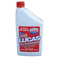 Motorcycle Oil, High Performance, Synthetic 20-50WT, Case of 6, Quart Size Bottles