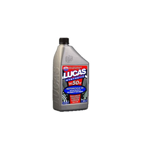 Engine Oil Additives, Synthetic SAE 50 WT V-Twin Motorcycle Oil, Quart Size Bottle, Case of 6