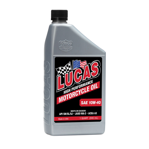 SAE 10W-40 High Performance Motorcycle Oil (Case of 6)