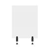 24" x 30" Clear Acrylic Divider w/ 2 Side Desk Cla