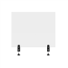 30" x 24" Clear Acrylic Divider w/ 2 Side Desk Cla