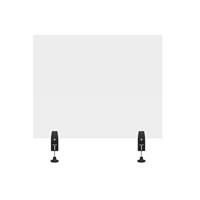 30" x 24" Clear Acrylic Divider w/ 2 Side Desk Cla