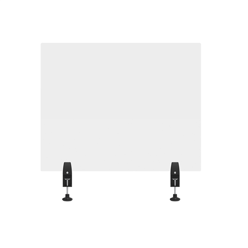 30" x 24" Clear Acrylic Divider w/ 2 Side Desk Cla