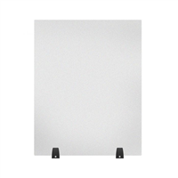 Acrylic Sneeze Guard Desk Divider - 24" x 30" Tab