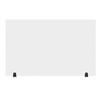 48" x 30" Clear Acrylic Divider w/ 2 Table Top Cla