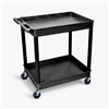 2-Shelf Plastic Utility Cart