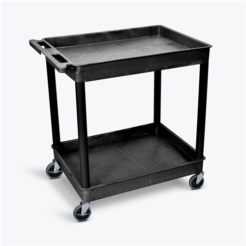 2-Shelf Plastic Utility Cart