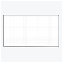 72 x 40 Wall-Mounted Grid Whiteboard