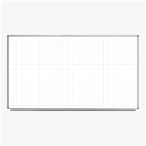 72 x 40 Wall-Mounted Grid Whiteboard