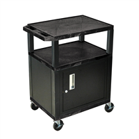 34" 3-Shelf Audio-Video Utility Cabinet