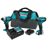 MakitaÂ® 12V max CXTÂ® Li-Ion 2.0 Ah 2-Piece Combo Kit